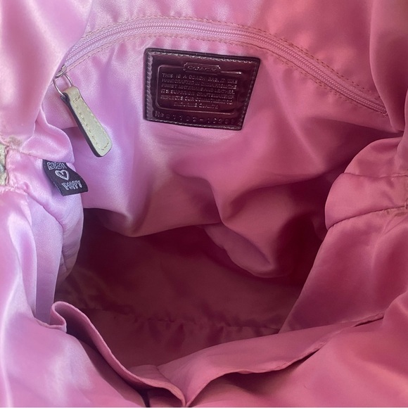 Gold🤩Coach Poppy Signature Gorgeous Gold leather/canvas Lurex Highlight Bag NWOT - Picture 16 of 17